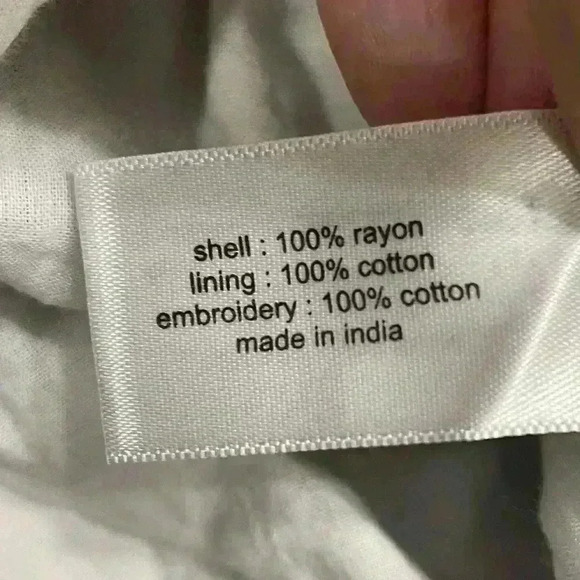 Lane Bryant Black & White Boho Babydoll Short Sleeved Top Size 16 - Picture 6 of 10